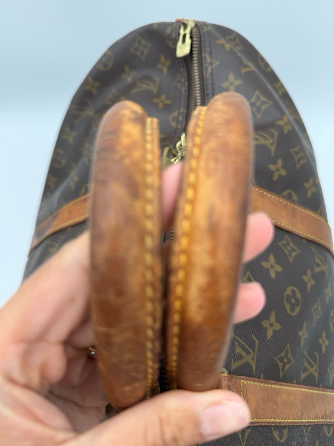 Louis Vuitton Monogram Keepall 50 Satchel Top Handle Boston