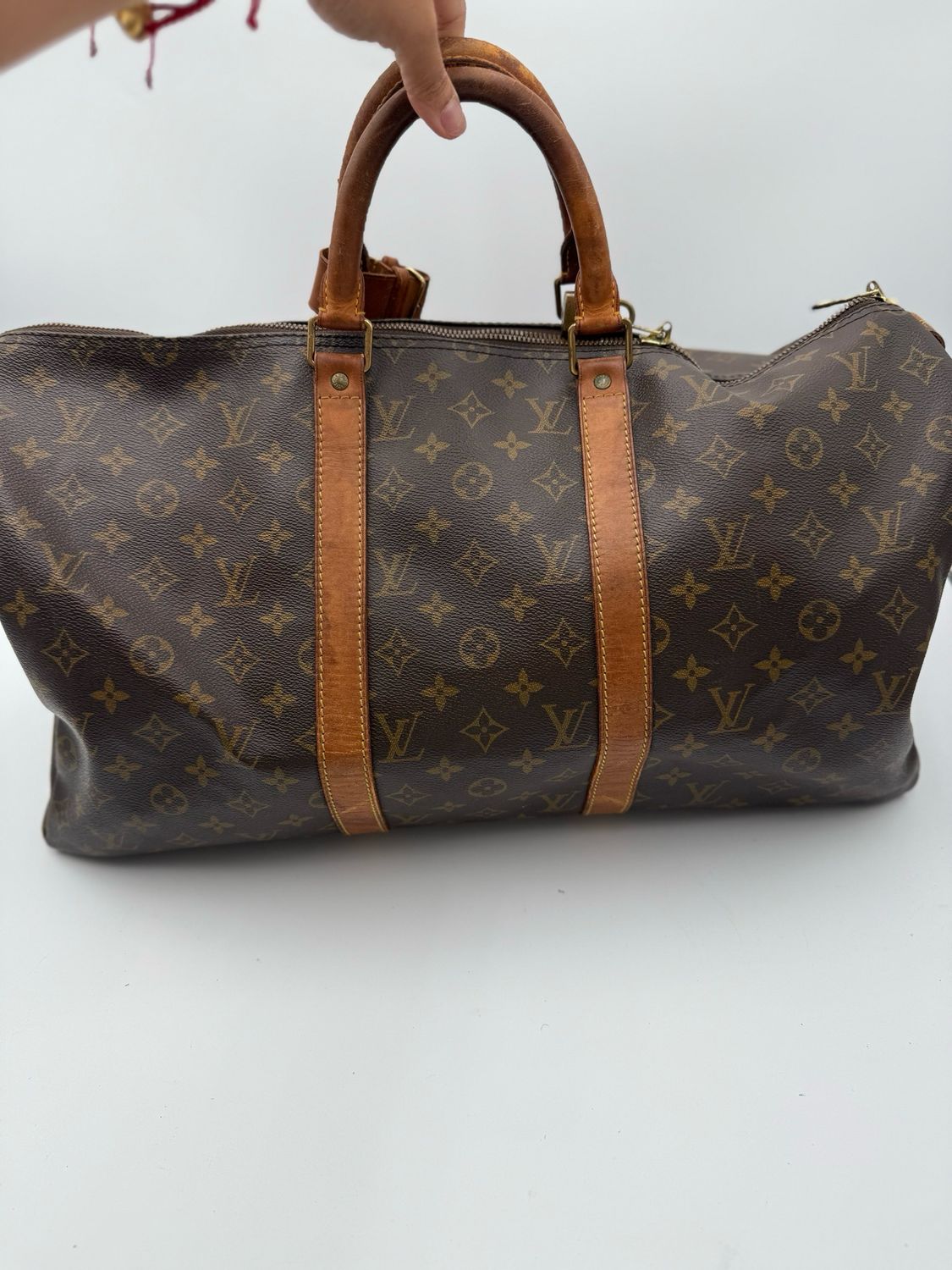 Louis Vuitton Monogram Keepall 50 Satchel Top Handle Boston