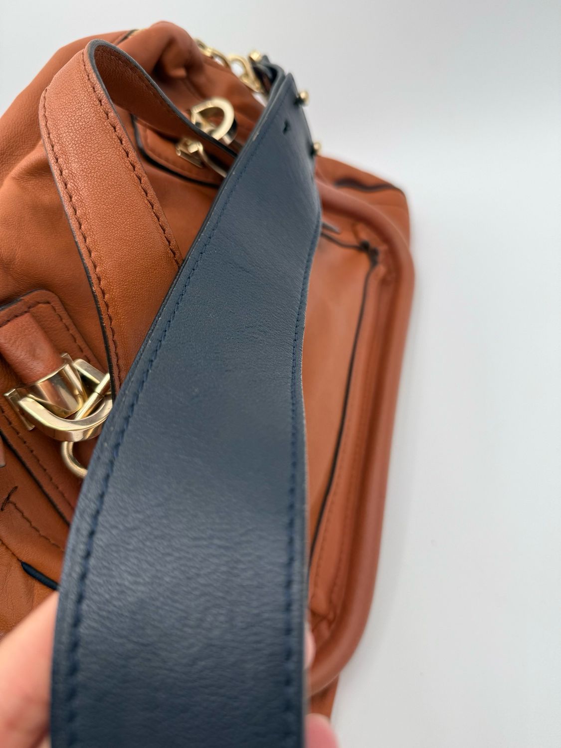 Chloe Paraty Hobo Shoulder Bag Two Tone