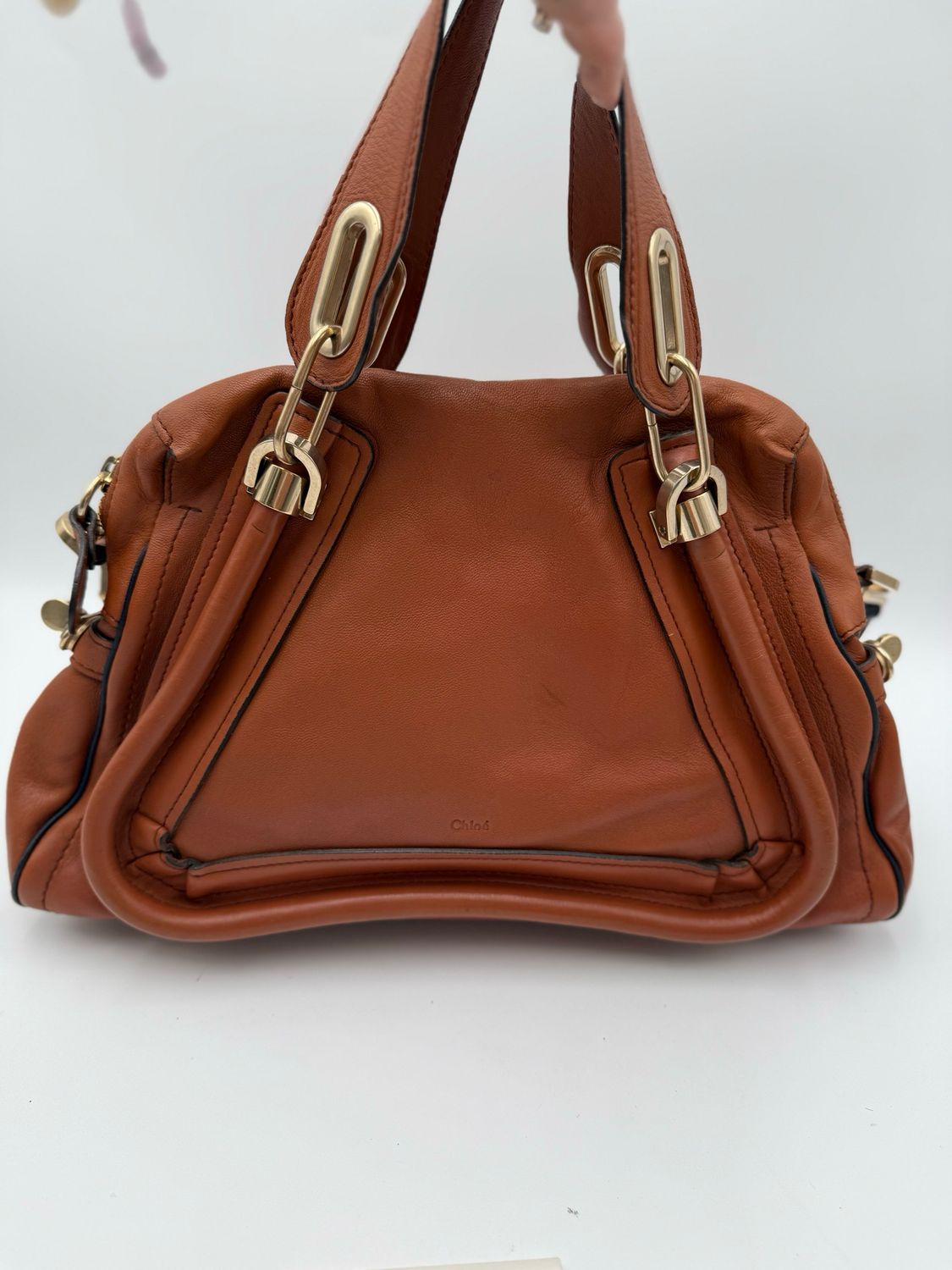 Chloe Paraty Hobo Shoulder Bag Two Tone