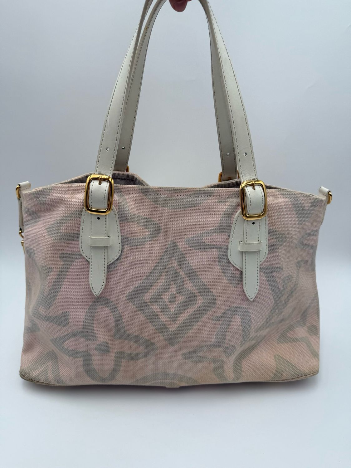 Louis Vuitton Tahitienne Cabas Canvas PM Shoulder Tote Bag