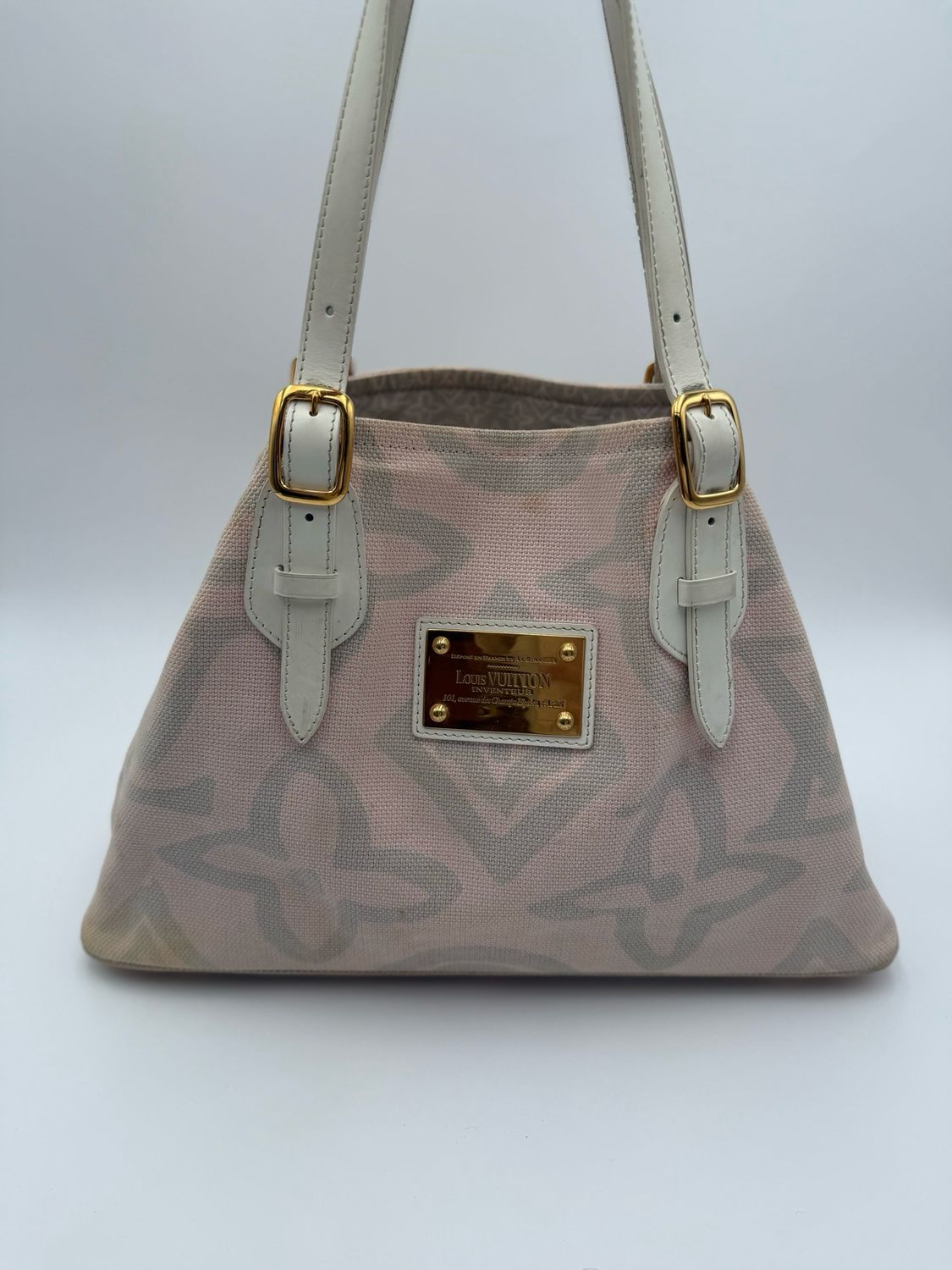 Louis Vuitton Tahitienne Cabas Canvas PM Shoulder Tote Bag