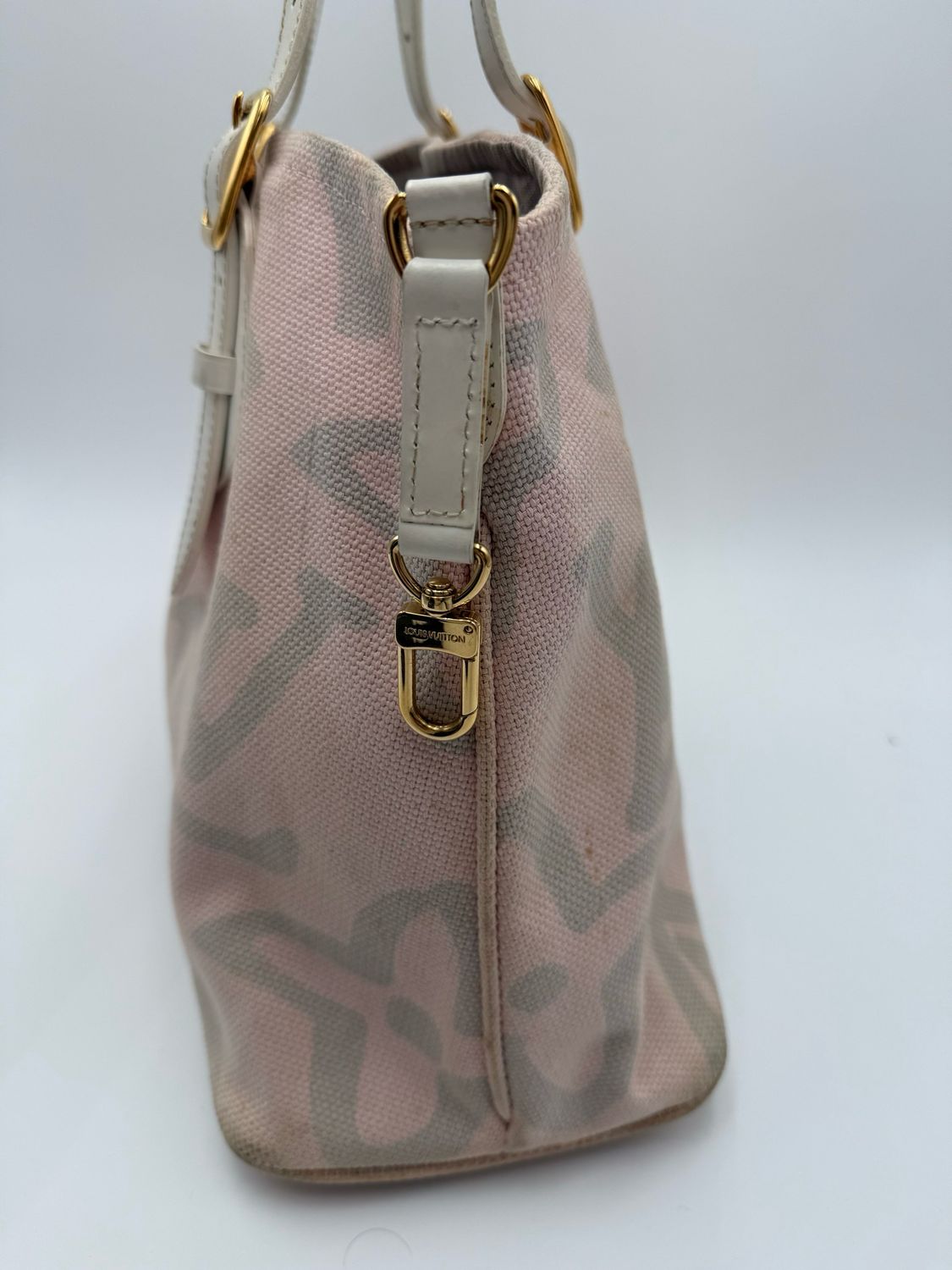 Louis Vuitton Tahitienne Cabas Canvas PM Shoulder Tote Bag