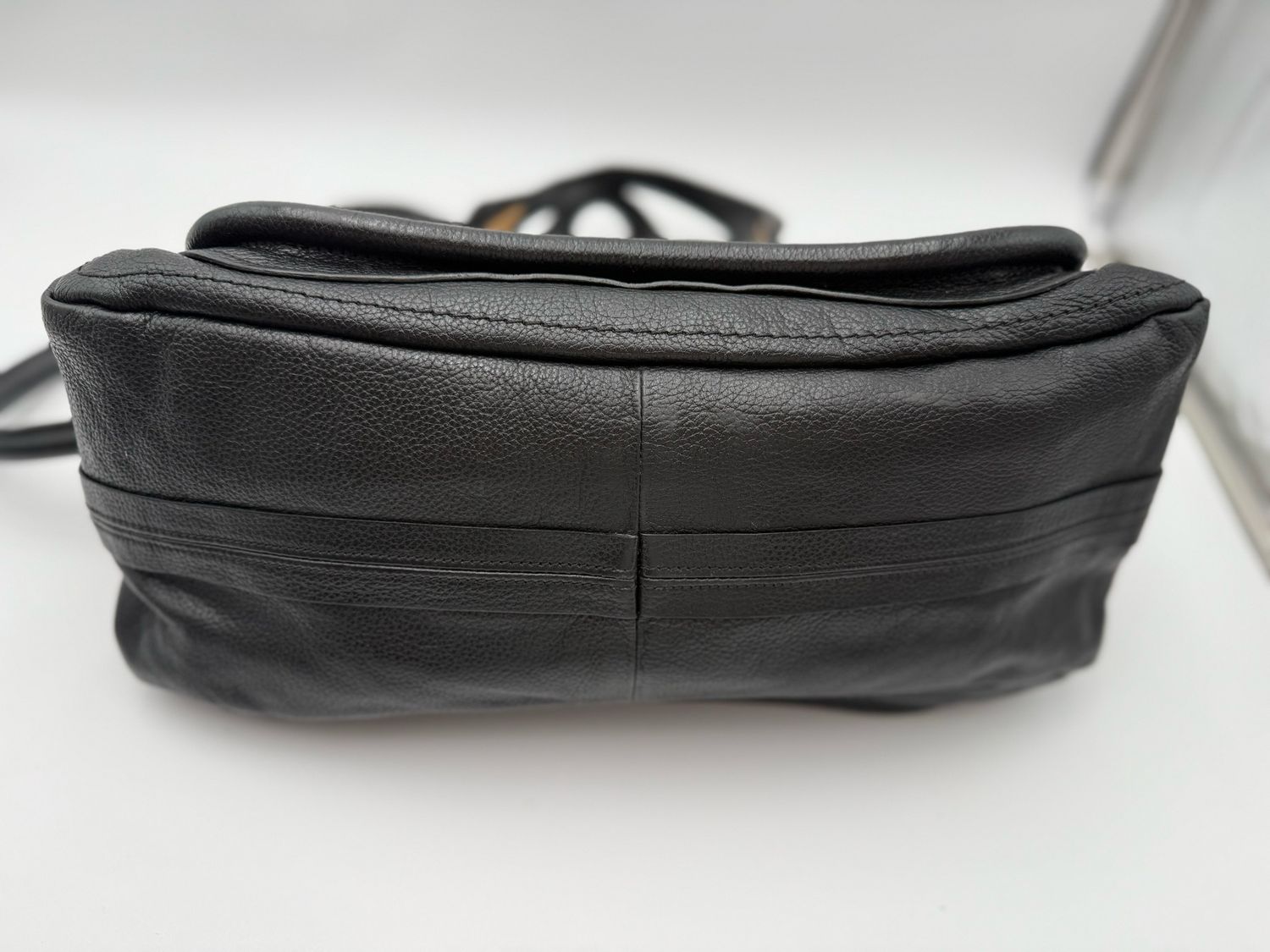 Chloe Paraty Black Medium Crossbody Calfskin Messenger Tote