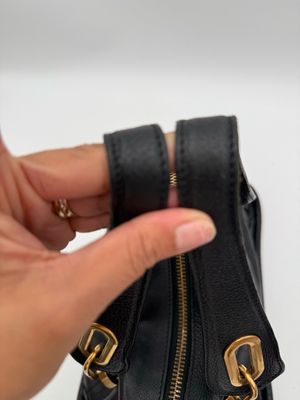 Chloe Paraty Black Medium Crossbody Calfskin Messenger Tote