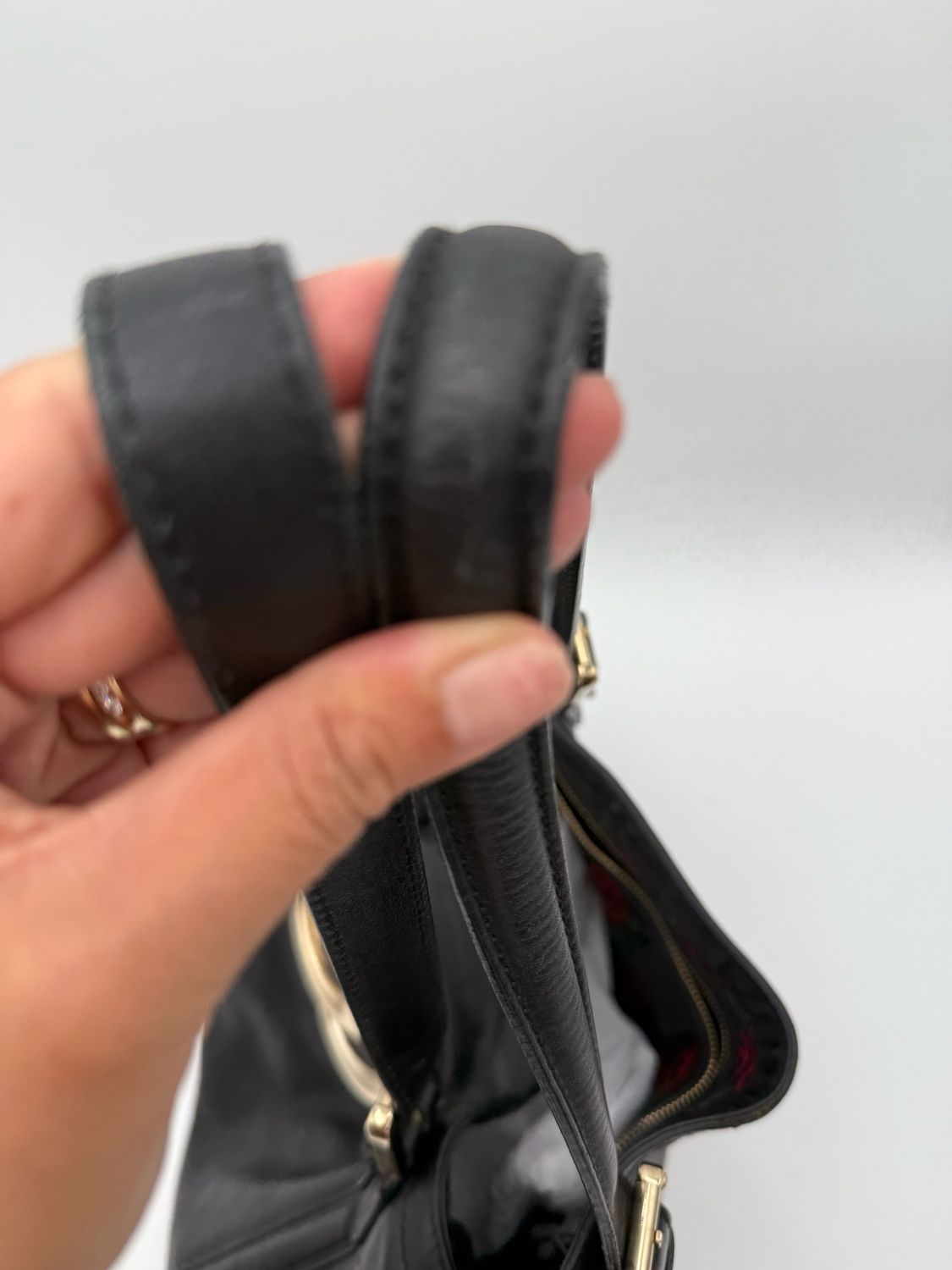 Gucci Soft Leather Medium Britt Tote Shoulder Bag