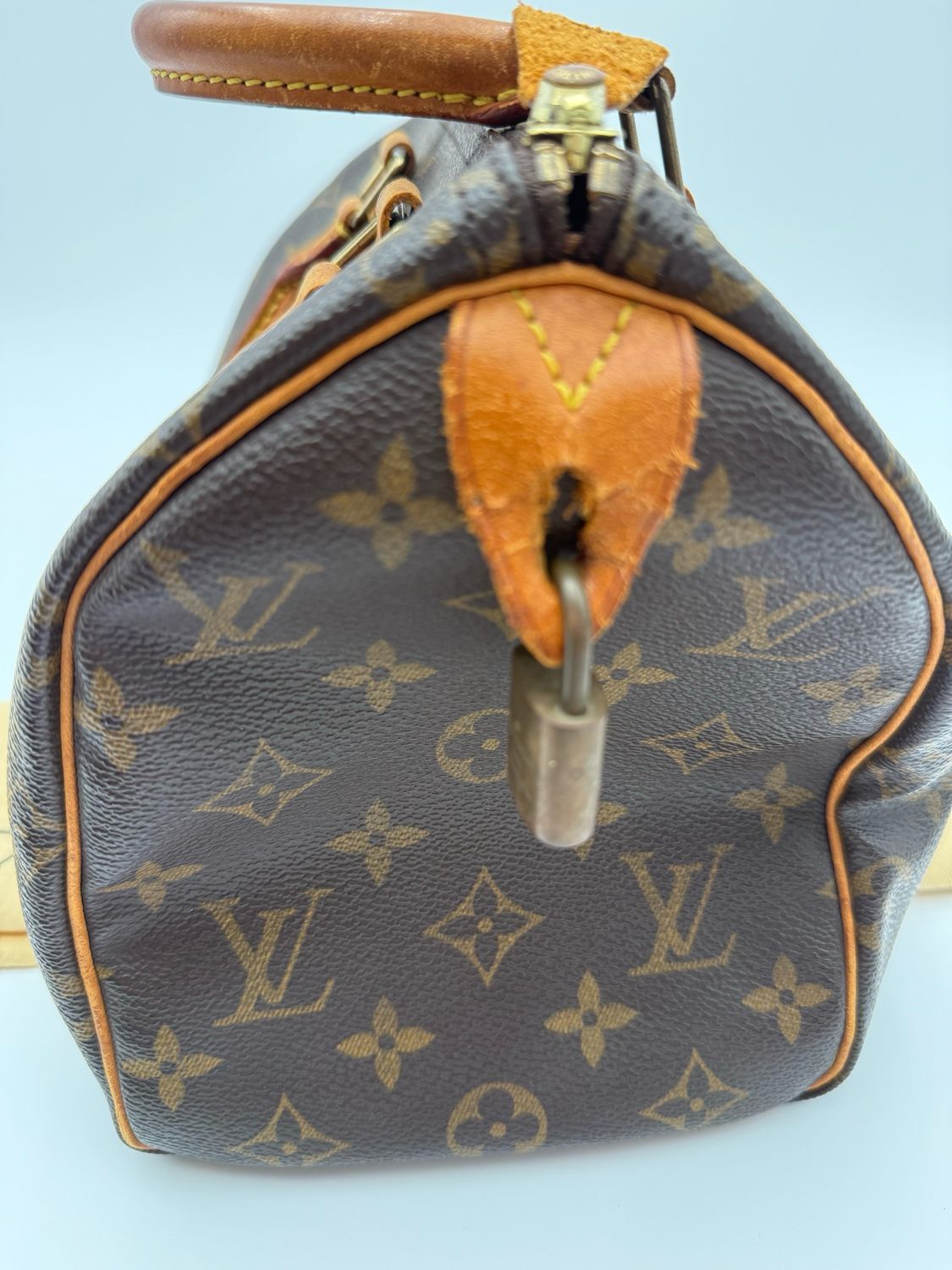 Louis Vuitton Monogram Speedy 25 Boston Satchel Top Handle 