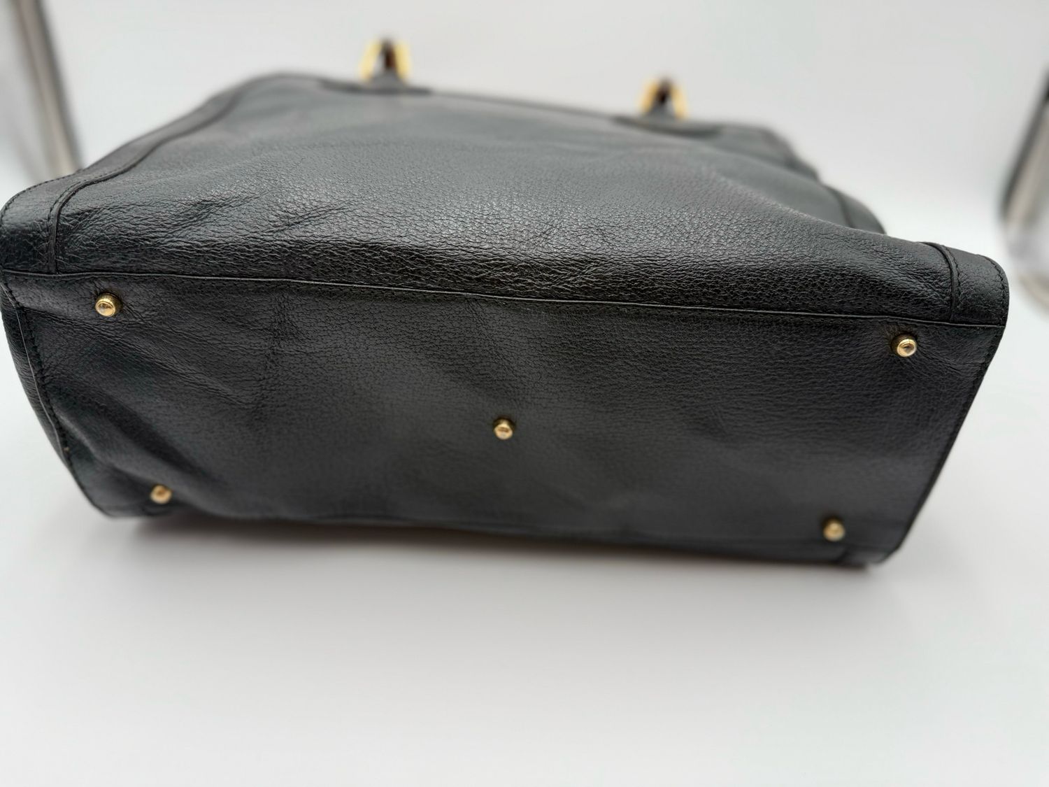 Gucci Diana Leather Bamboo Top Handle Handbag