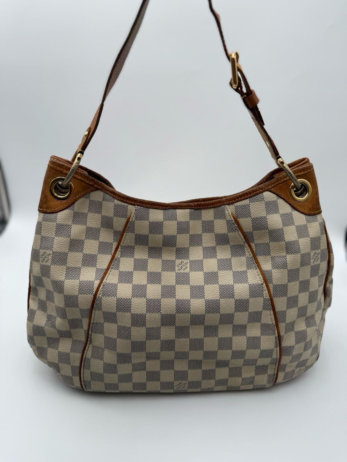 Louis Vuitton Damier Azur Hobo Galliera PM Shoulder Bag