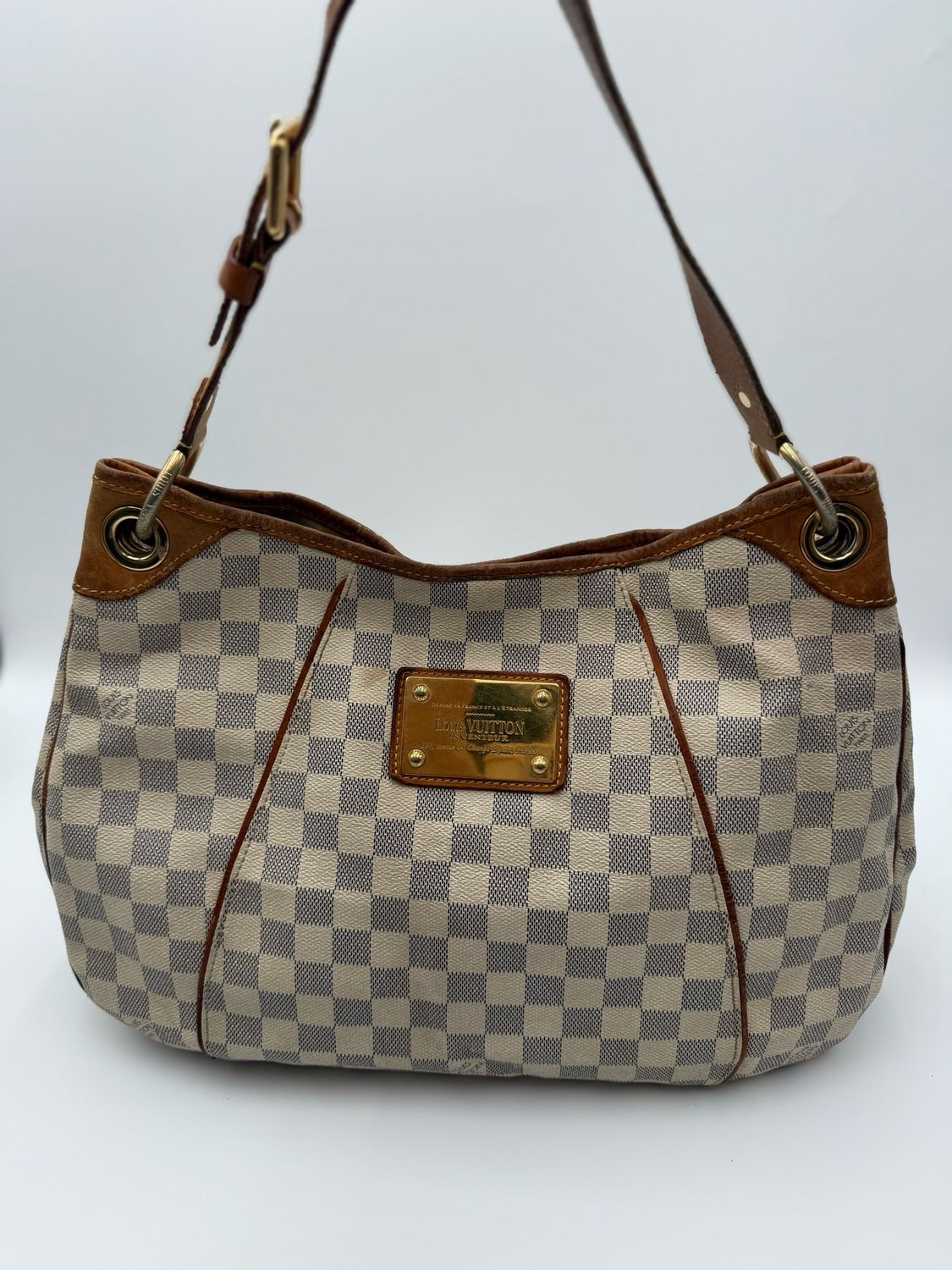 Louis Vuitton Damier Azur Hobo Galliera PM Shoulder Bag