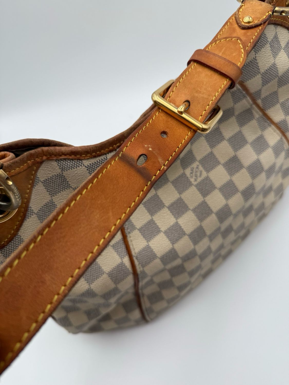 Louis Vuitton Damier Azur Hobo Galliera PM Shoulder Bag