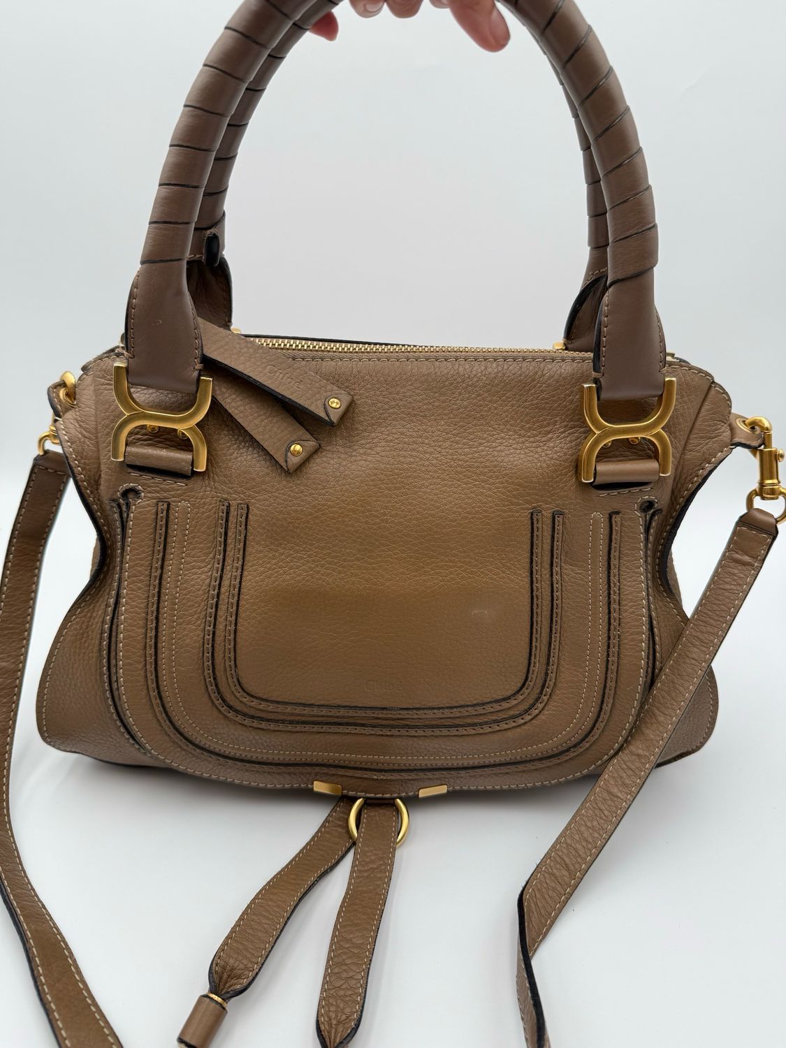 Chloe Marcie Saddle Medium Messenger Crossbody Sling