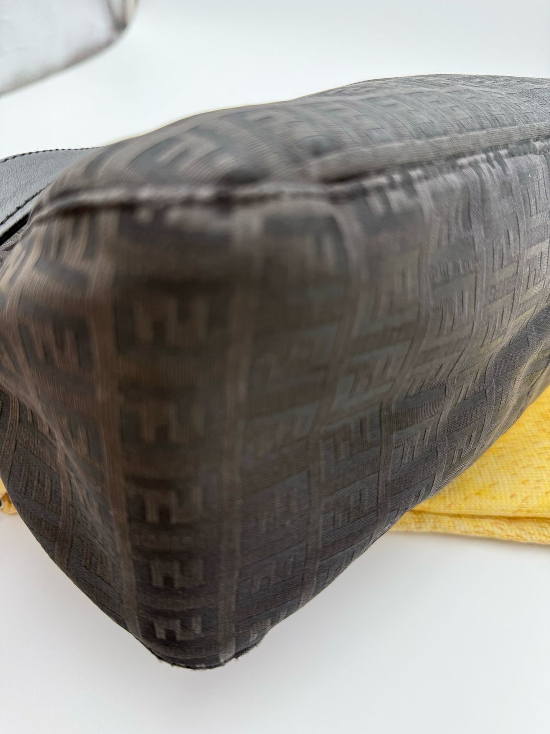 Fendi Zucca Mama Baguette Hobo Shoulder Bag