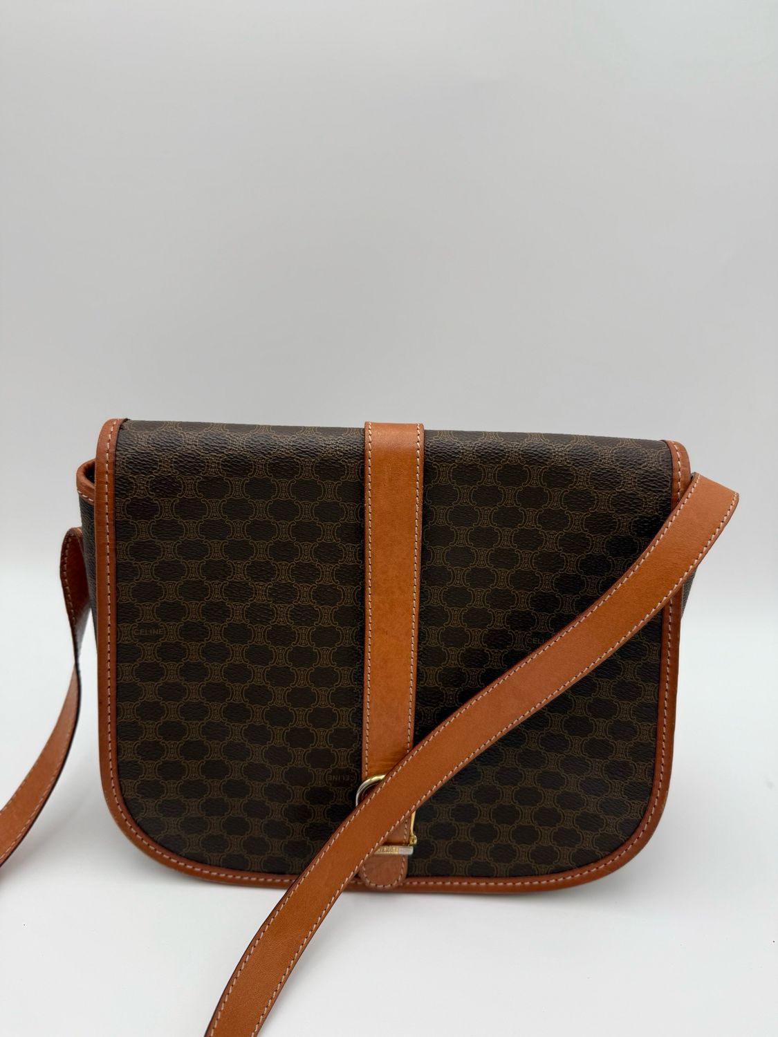Celine Macadam Crossbody Messenger Blason Flap