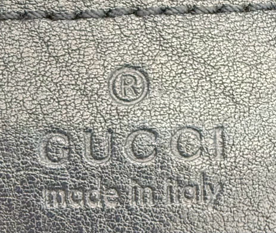 Gucci Hobo Icon Bit Suede Shoulder Bag Navy