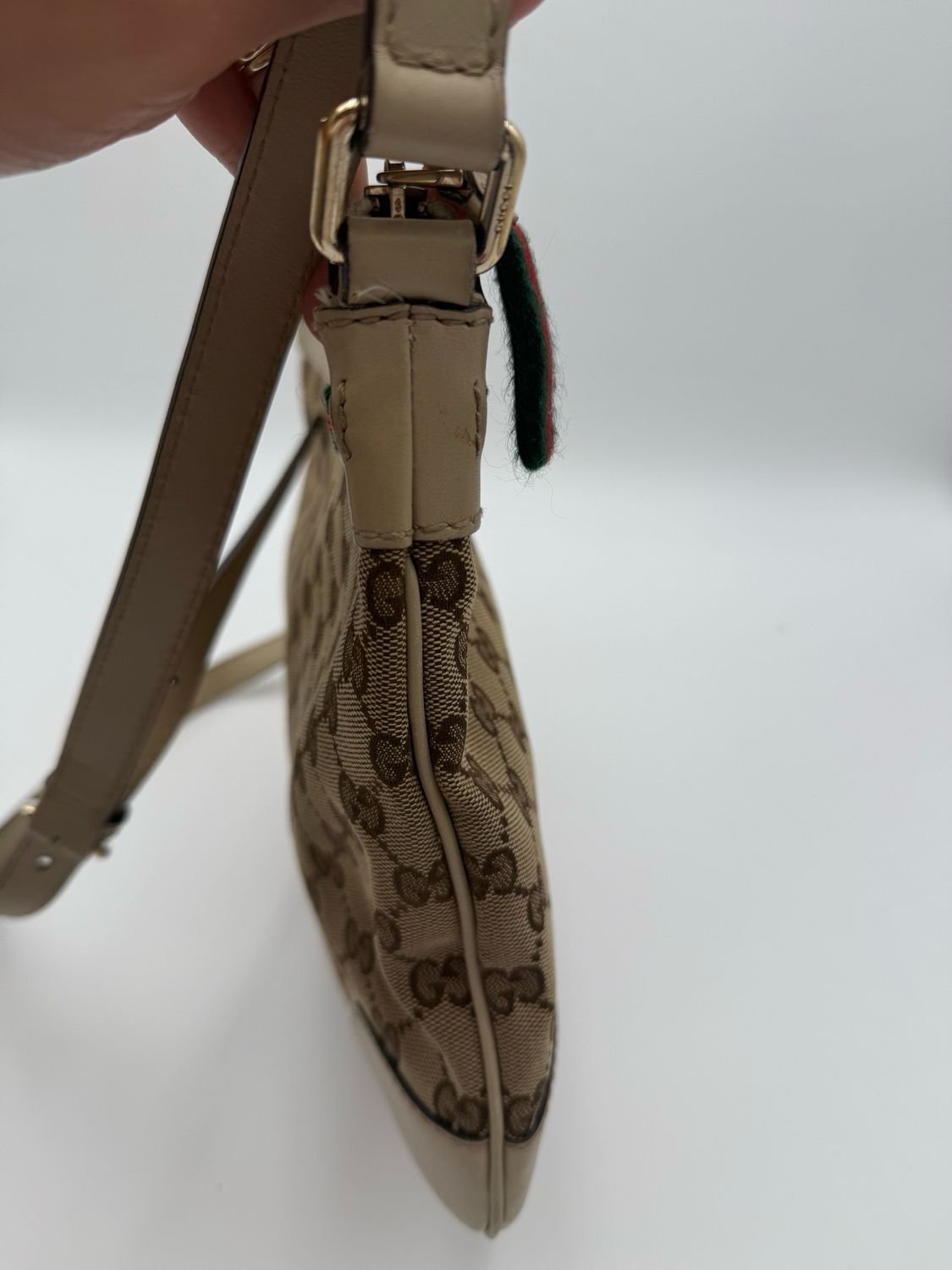 Gucci Mayfair Web Ribbon Crossbody Messenger Sling
