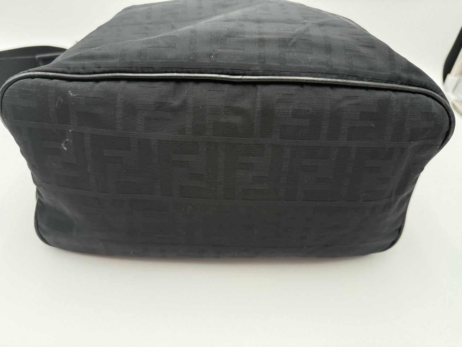 Fendi Zucca Hobo Canvas Messenger Crossbody Sling