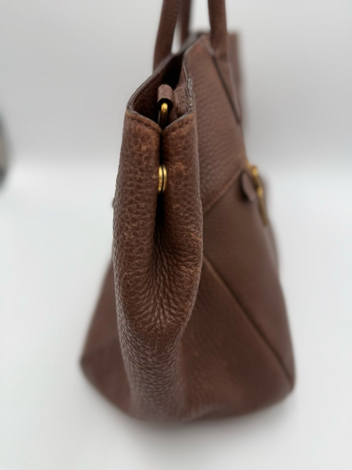 Prada Vitello Daino Top Handle Shopper 