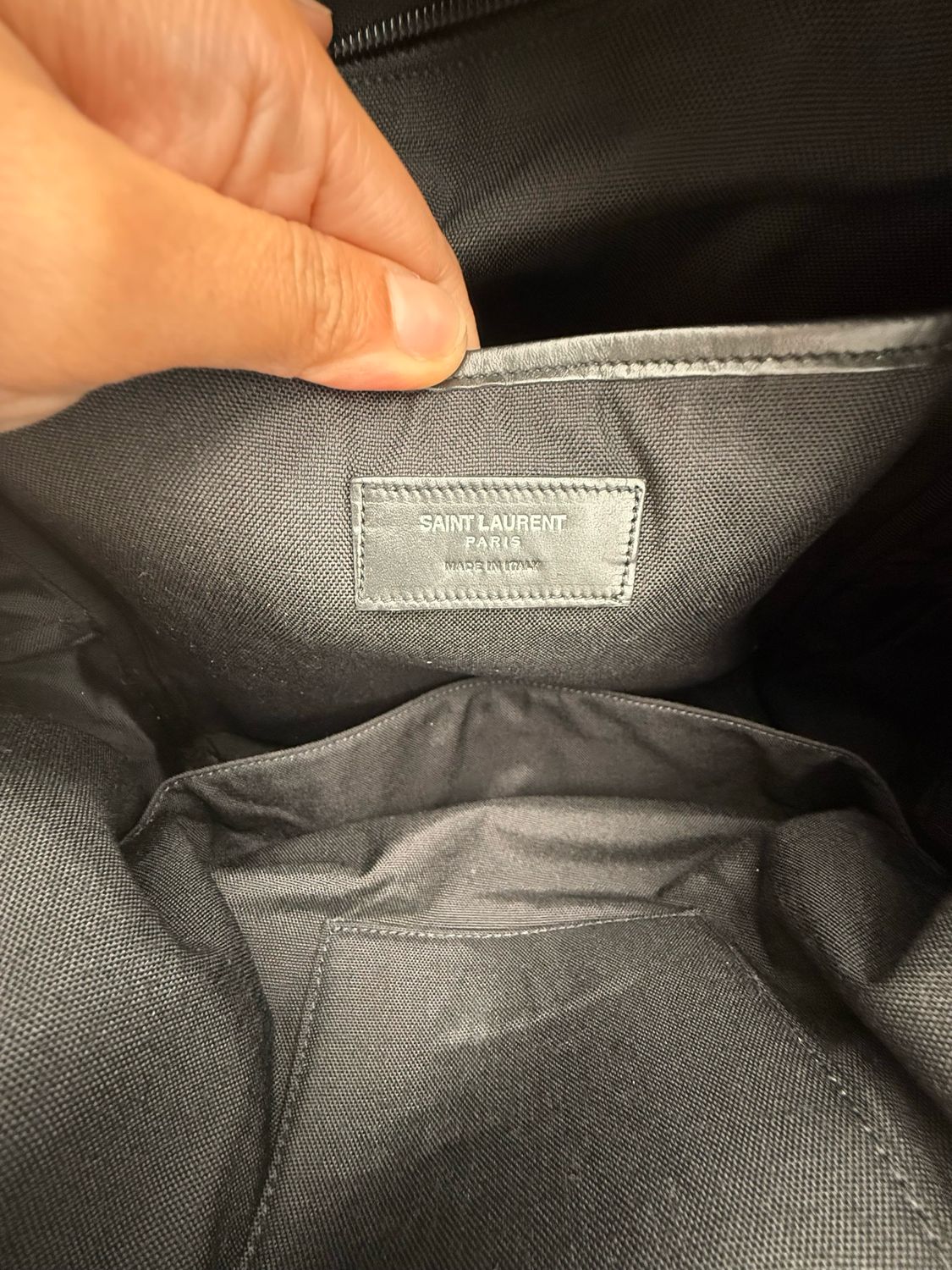 Yves Saint Laurent Canvas Backpack Stars Bookbag 