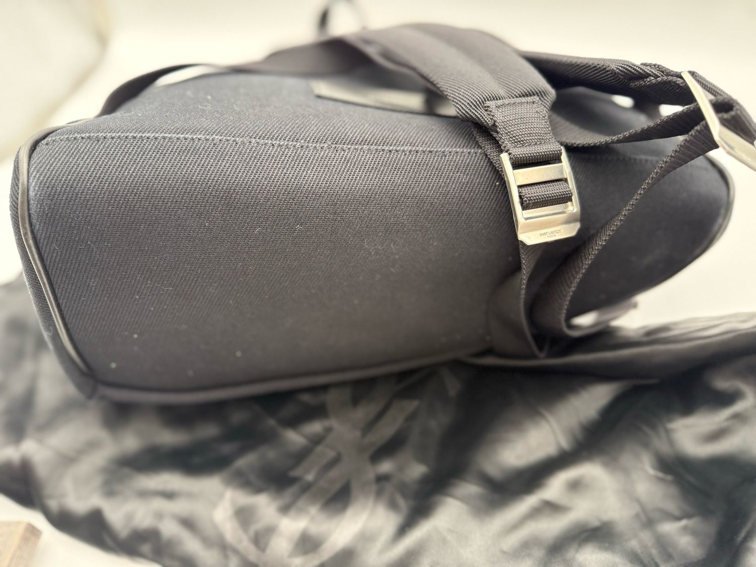 Yves Saint Laurent Canvas Backpack Stars Bookbag 