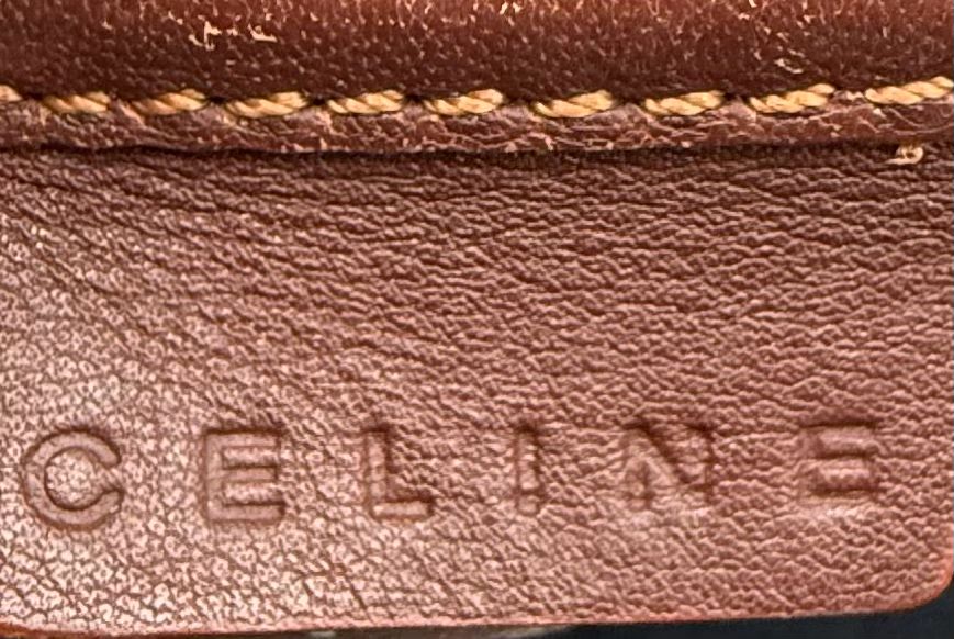  Celine Handbag Denim Macadam Top Handle
