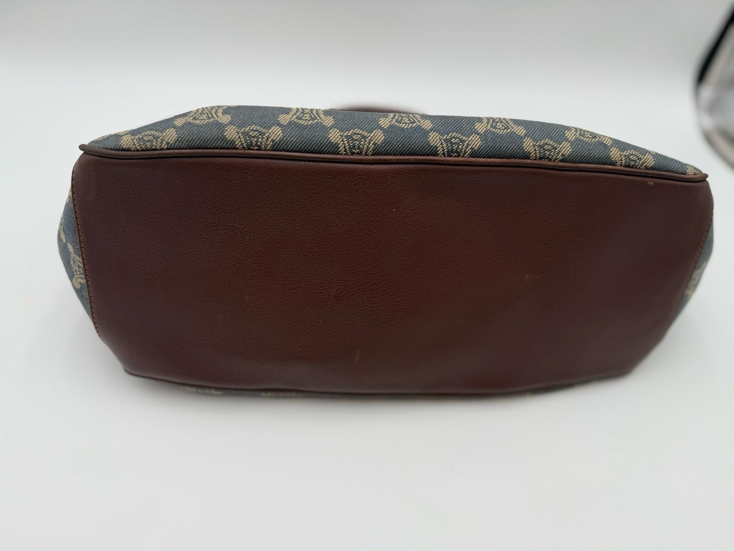  Celine Handbag Denim Macadam Top Handle