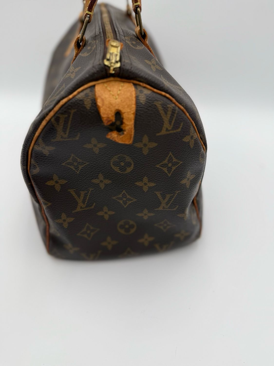 Louis Vuitton Monogram Speedy 30 Satchel Handbag Top Handle