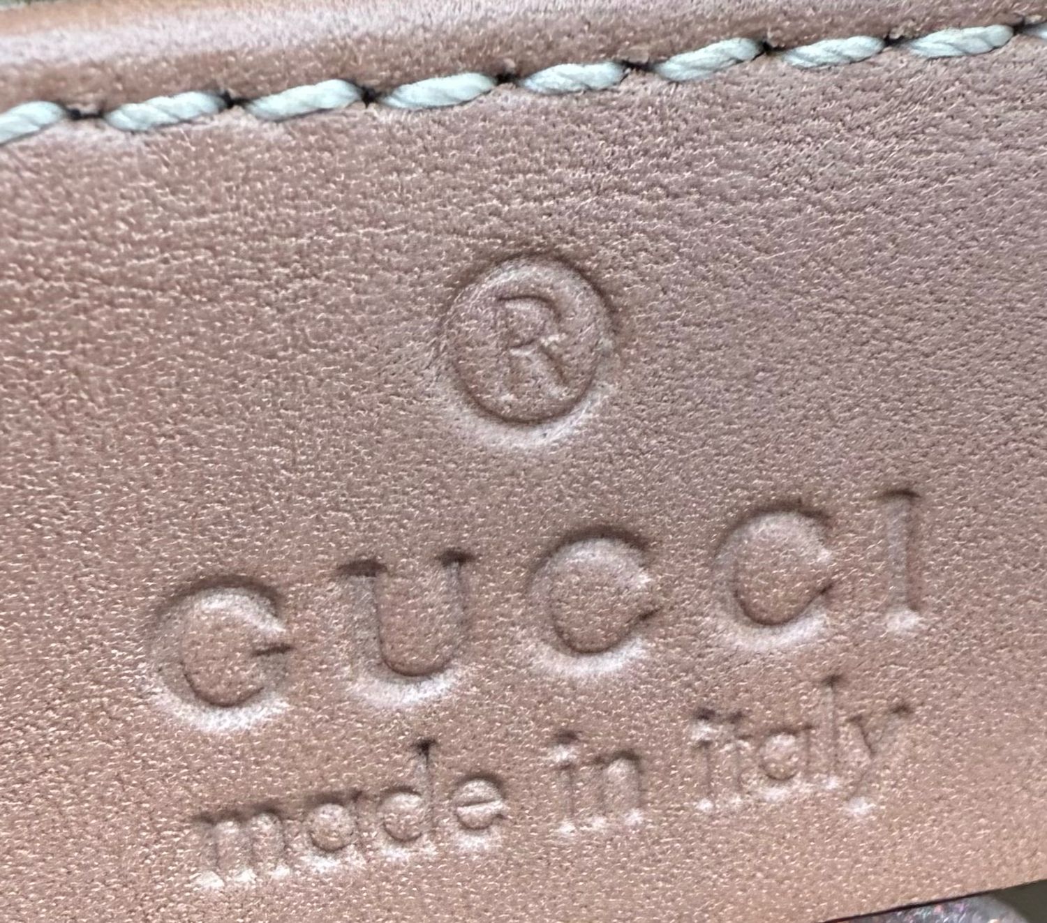 Gucci Sukey Canvas Diamante Zipper Top Handle