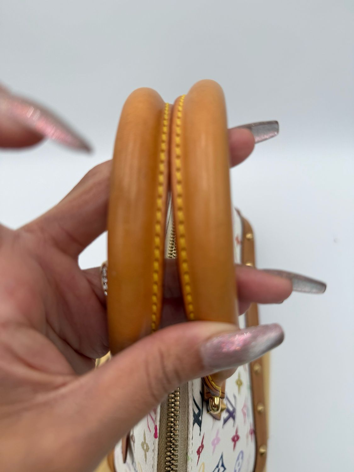 Louis Vuitton Alma Takashi Murakami Blanc Dome Top Handle