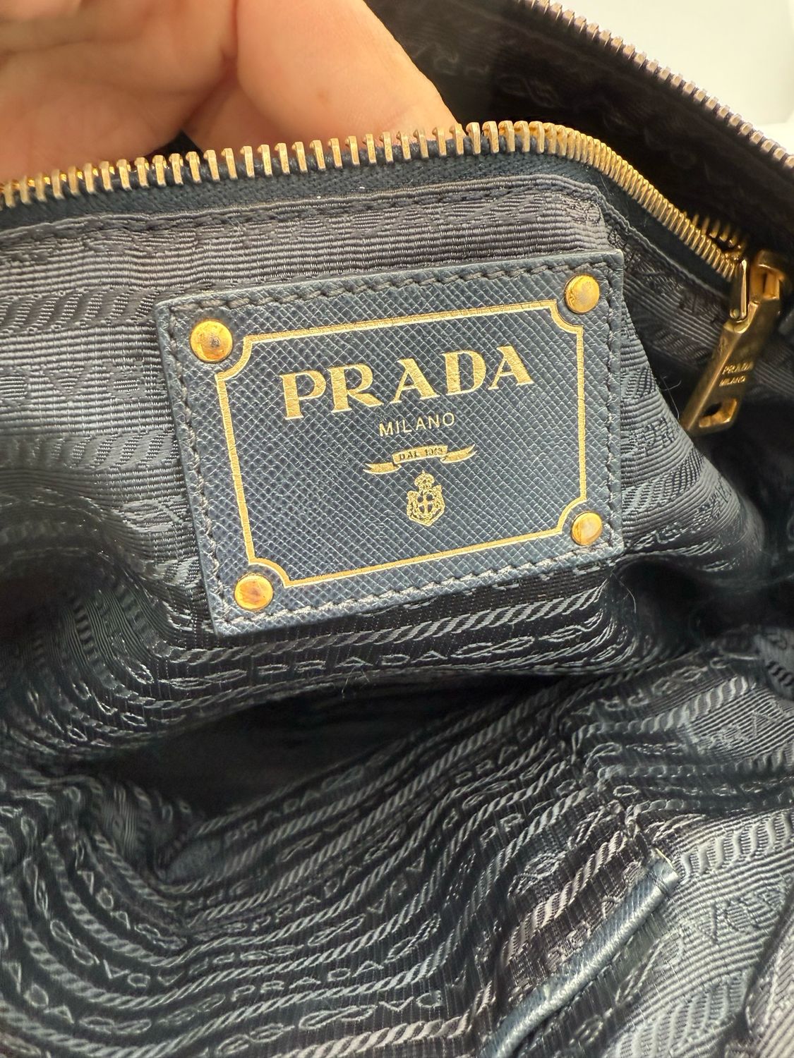 Prada Nylon Tessuto Saffiano Crossbody Messenger 