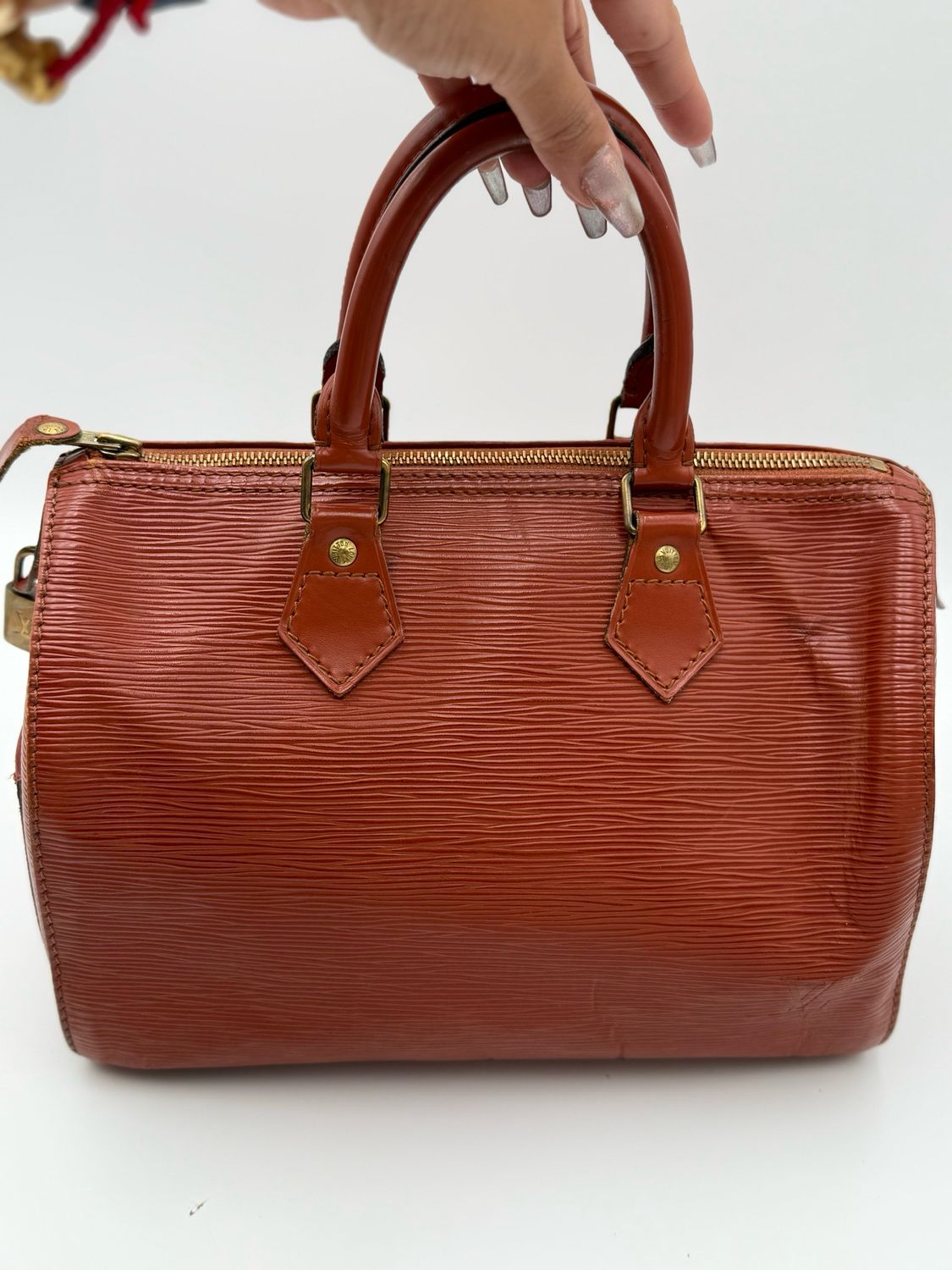 Louis Vuitton Speedy 25 Epi Boston Satchel Top Handle