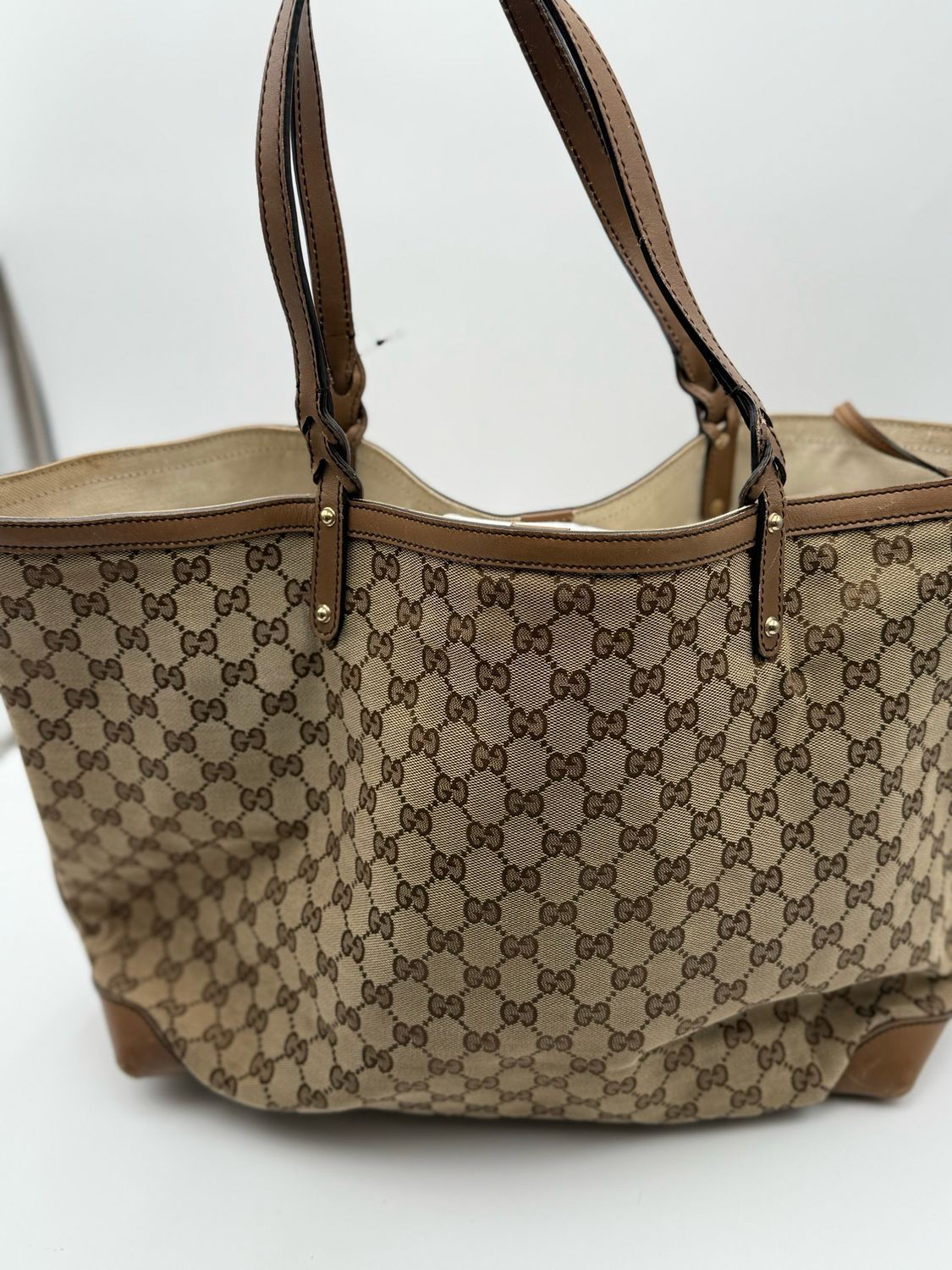 Gucci Monogram Craft Tote Large Shoulder