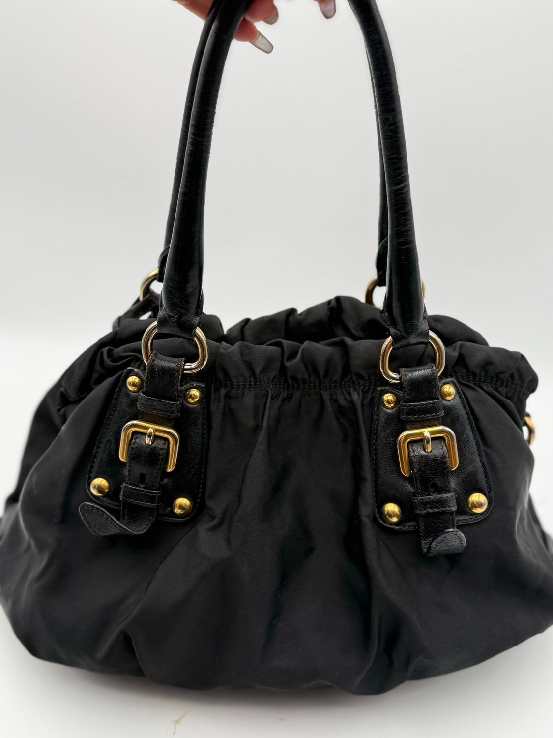 Prada Nylon Tessuto Crossbody Messenger Sling Bag Jacquard