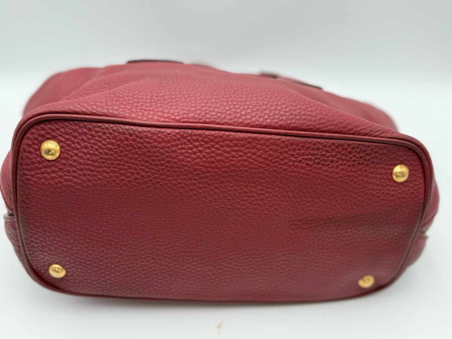 Vitello Daino Pebbled Leather Convertible Tote