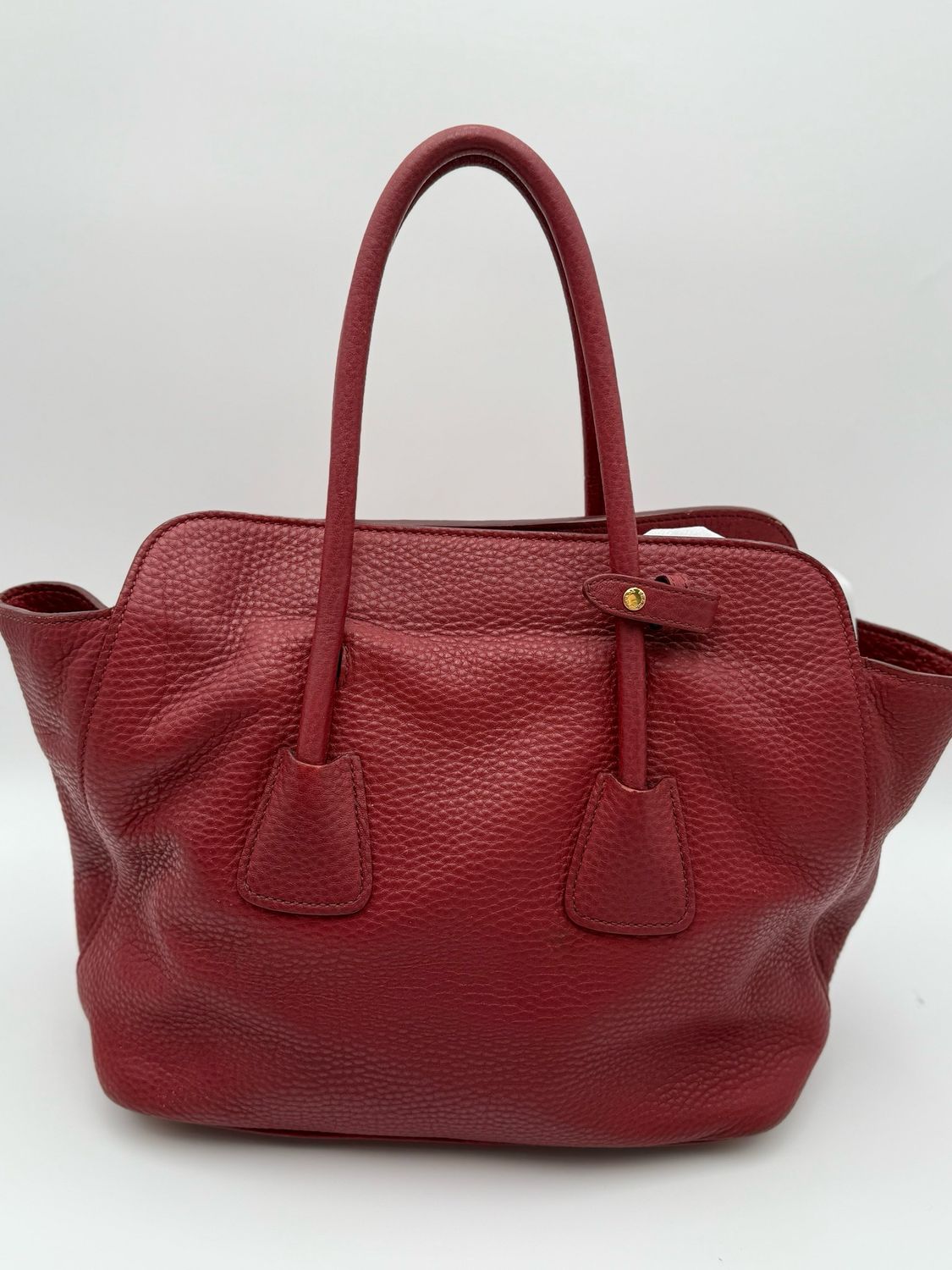 Vitello Daino Pebbled Leather Convertible Tote