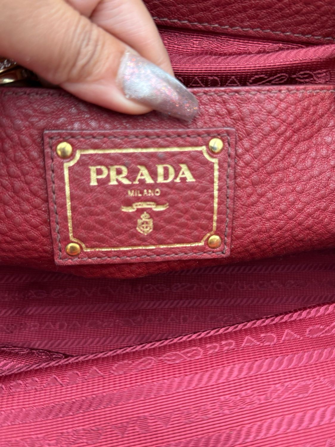 Vitello Daino Pebbled Leather Convertible Tote