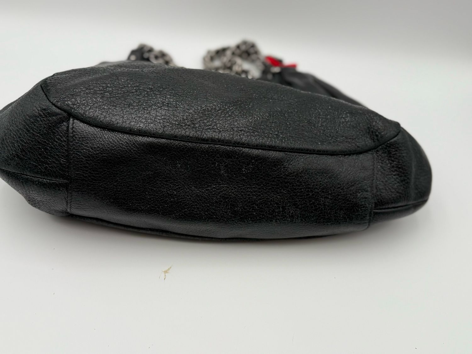 Prada Cervo Lux Leather Tote Chain Strap