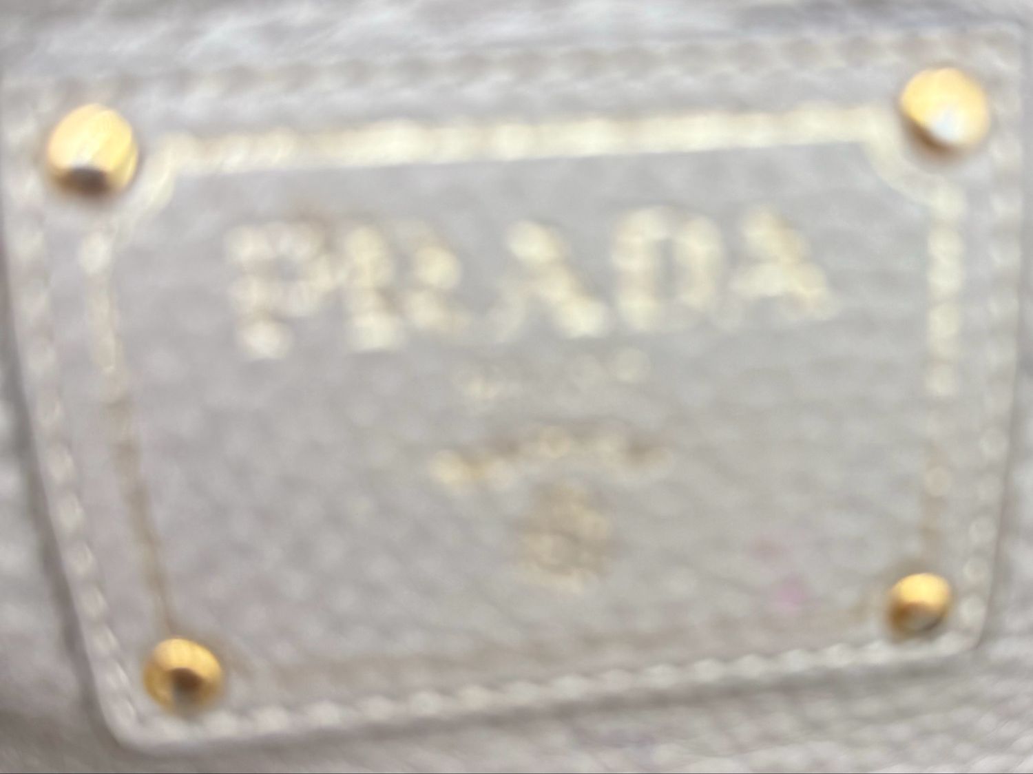 Prada Vitello Daino Twin Tote Pebbled Leather Grey