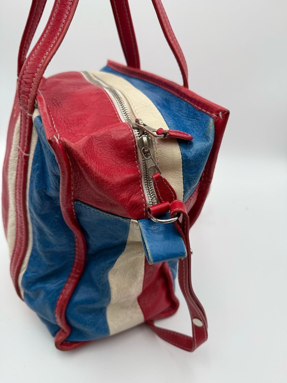 Balenciaga Striped Crossbody Messenger