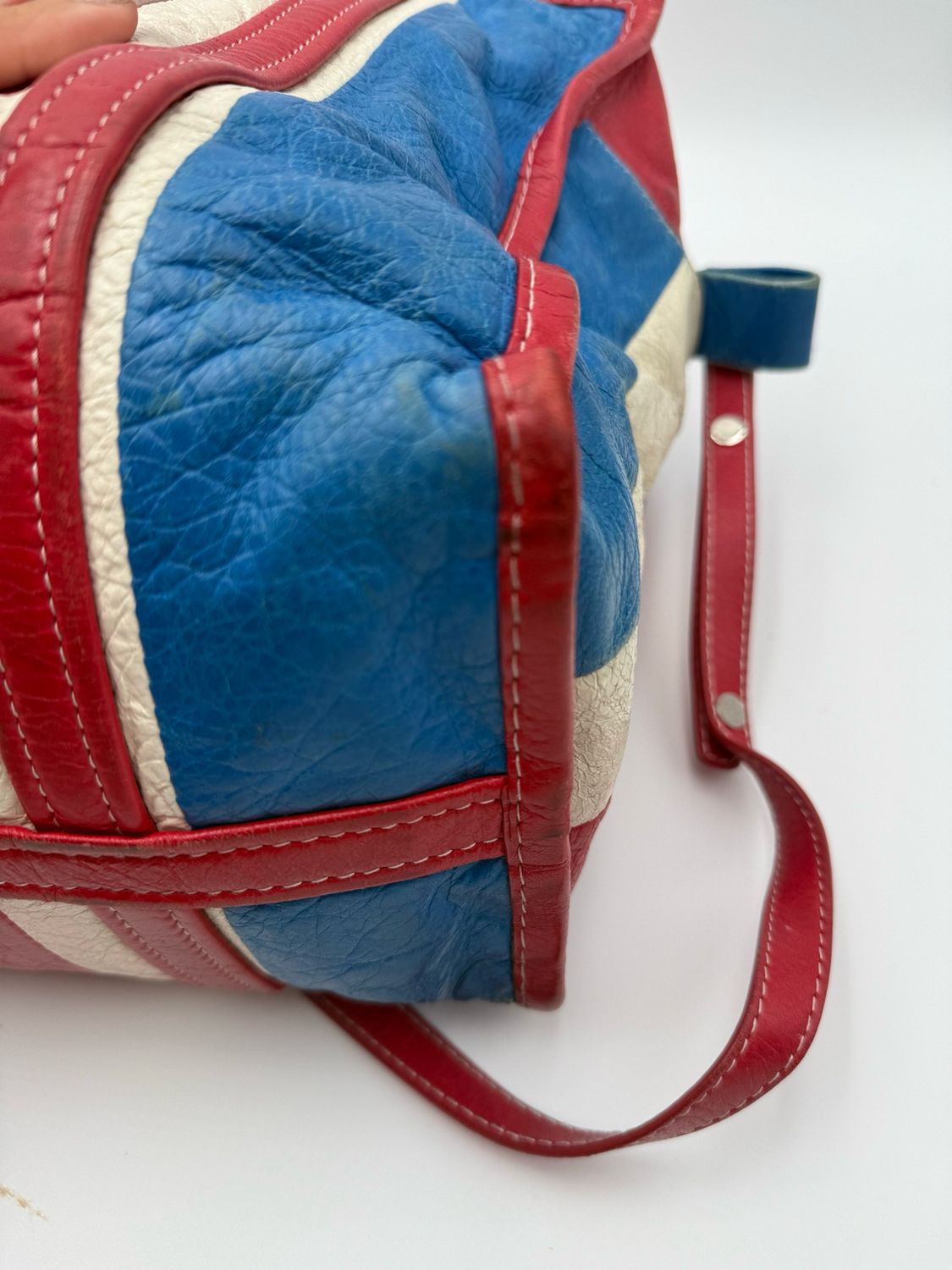 Balenciaga Striped Crossbody Messenger