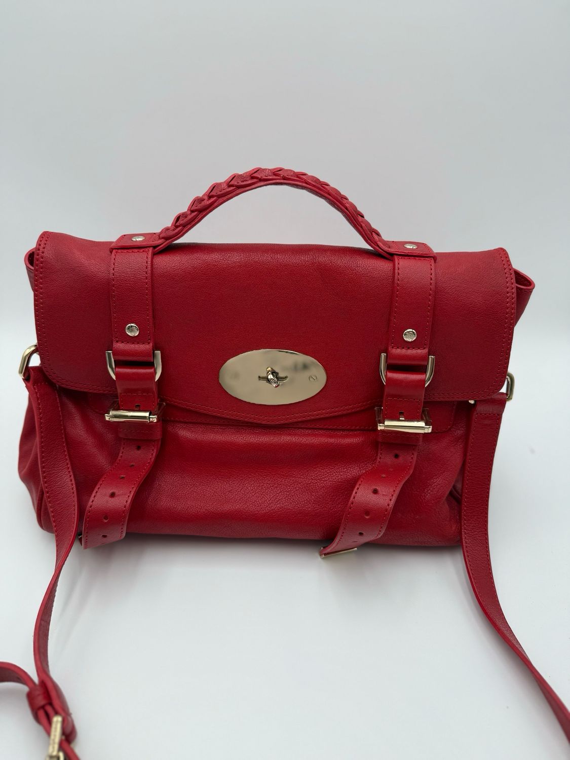Mulberry Alexa Red Crossbody Messenger