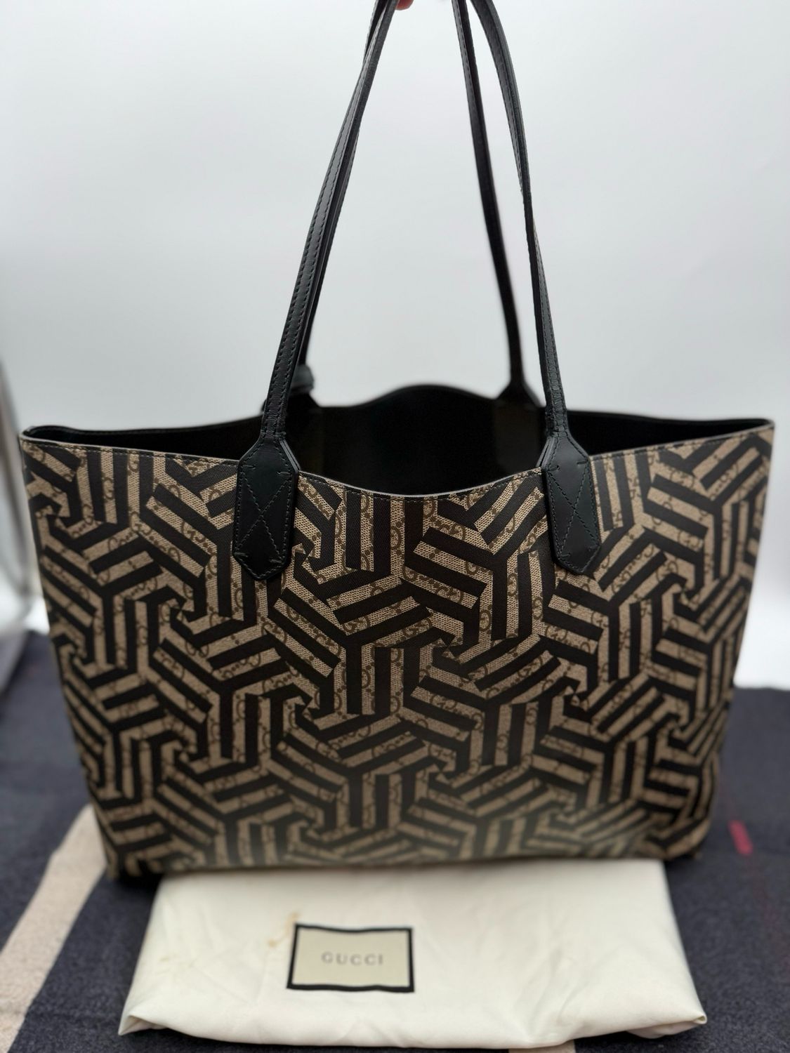 Gucci Supreme Canvas Caleido Medium Tote Shoulder