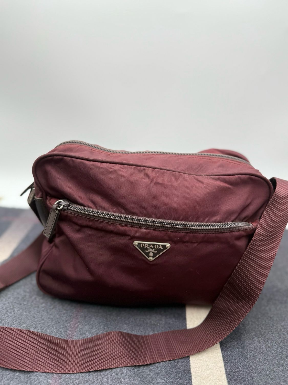 Prada Nylon Tessuto Messenger Crossbody