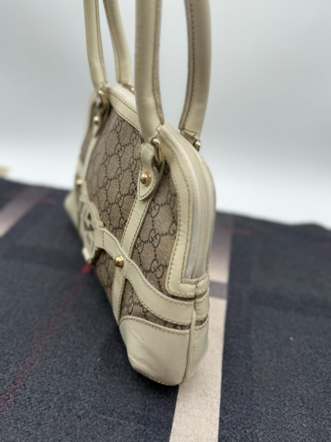 Gucci Monogram Reins Tote Shoulder 