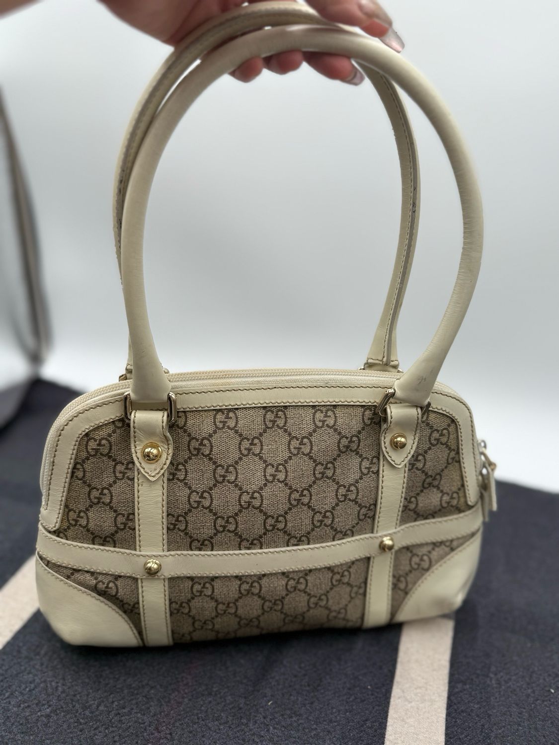 Gucci Monogram Reins Tote Shoulder 