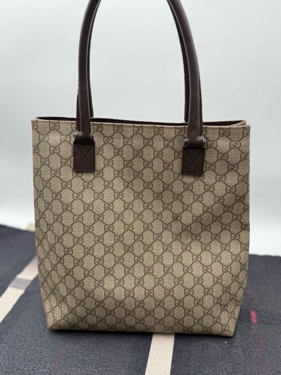 Gucci Monogram Supreme Plus Vertical Tote Shoulder