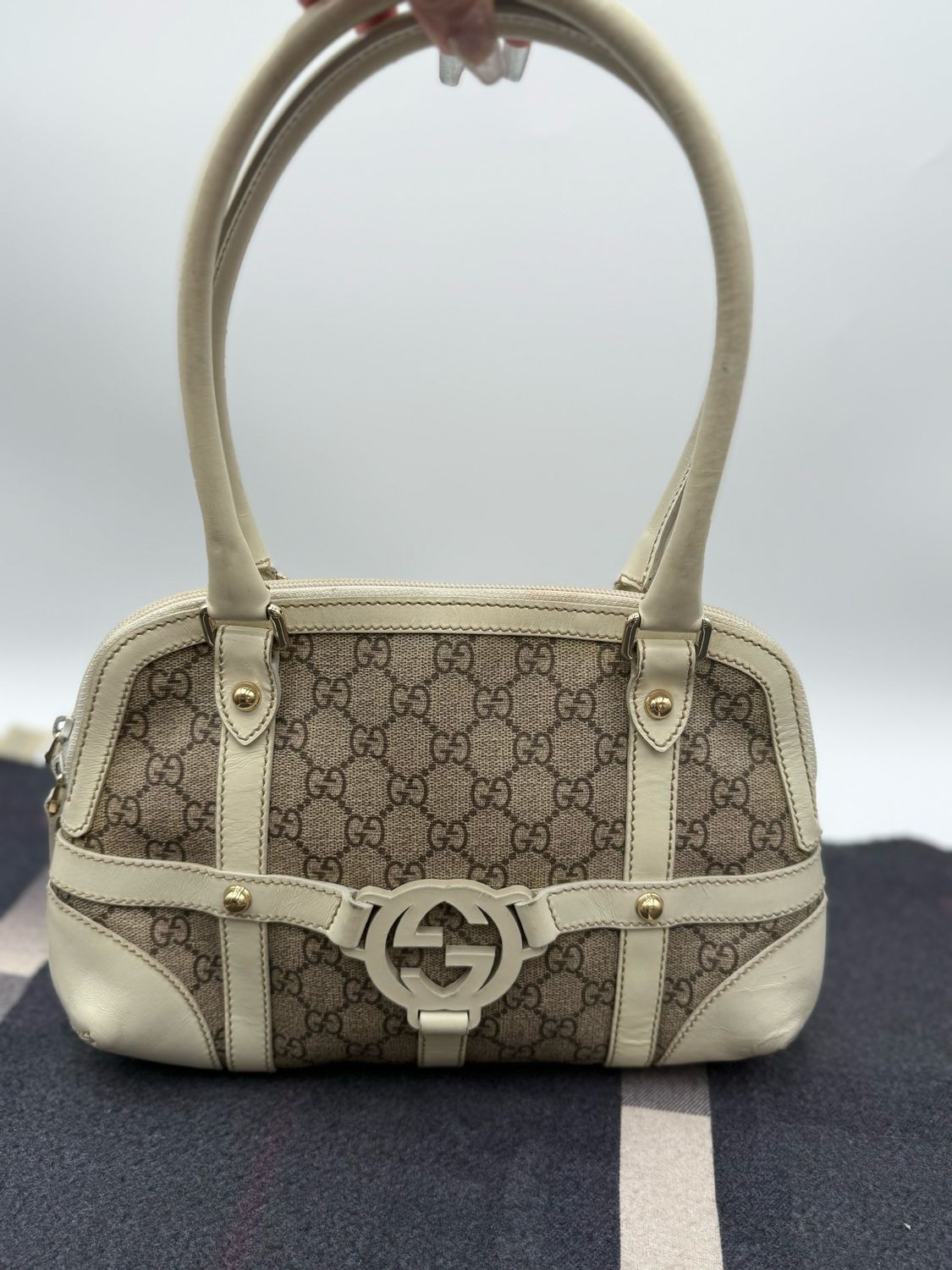 Gucci Monogram Reins Tote Shoulder 