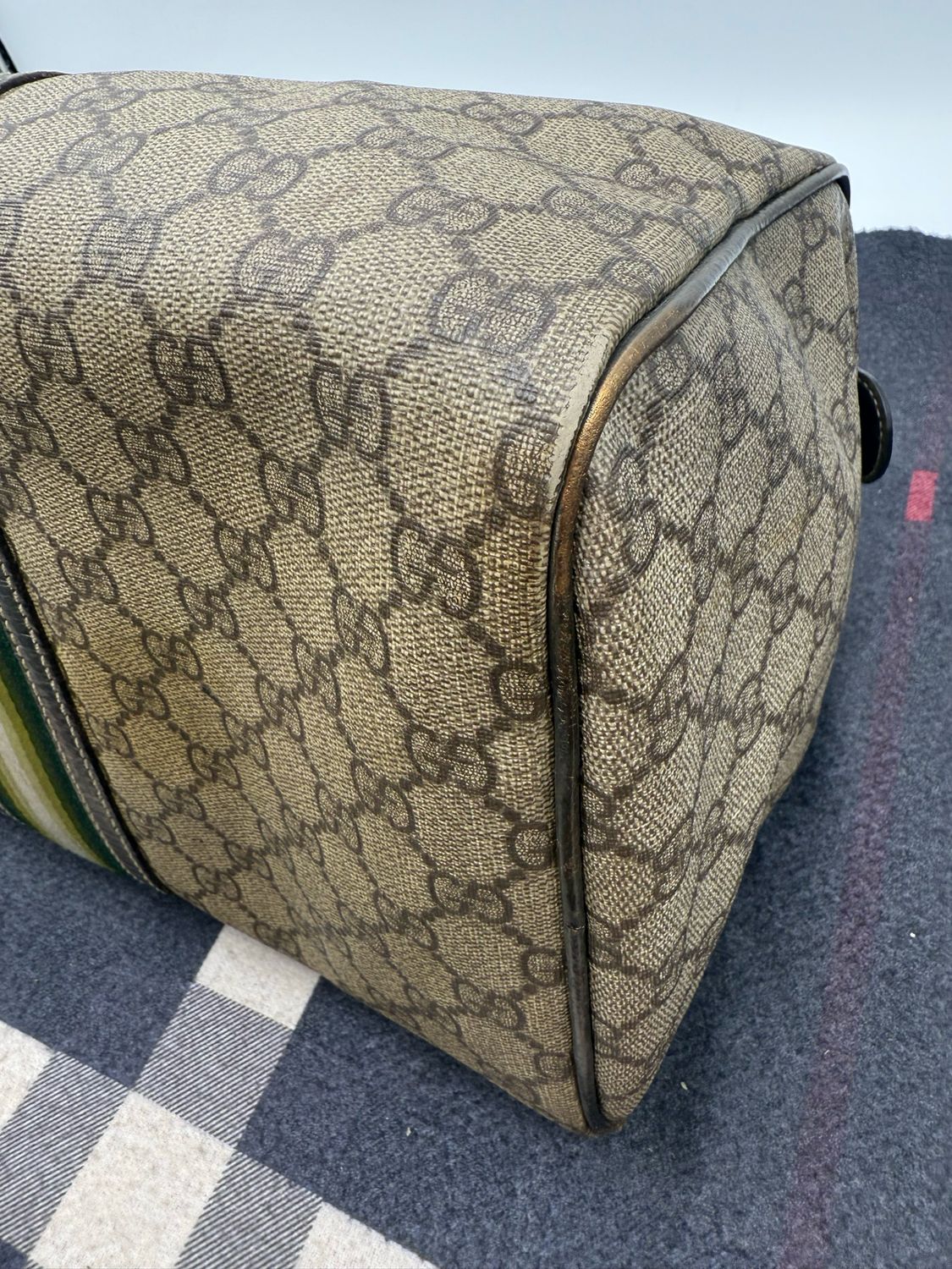 Gucci Boston Bowler Web Joy Satchel Top Handle