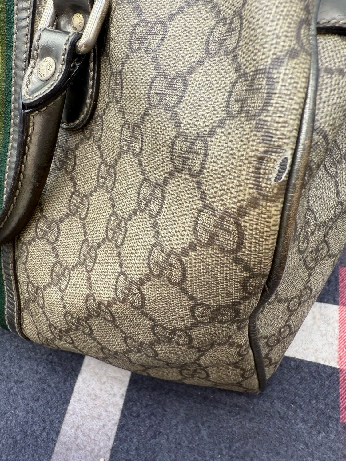 Gucci Boston Bowler Web Joy Satchel Top Handle