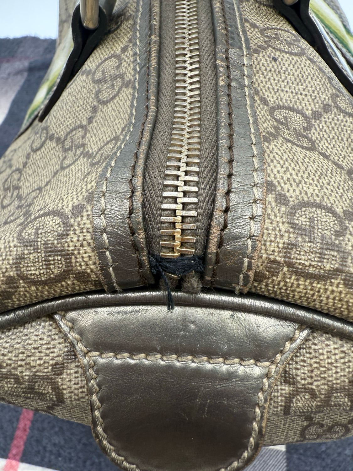 Gucci Boston Bowler Web Joy Satchel Top Handle